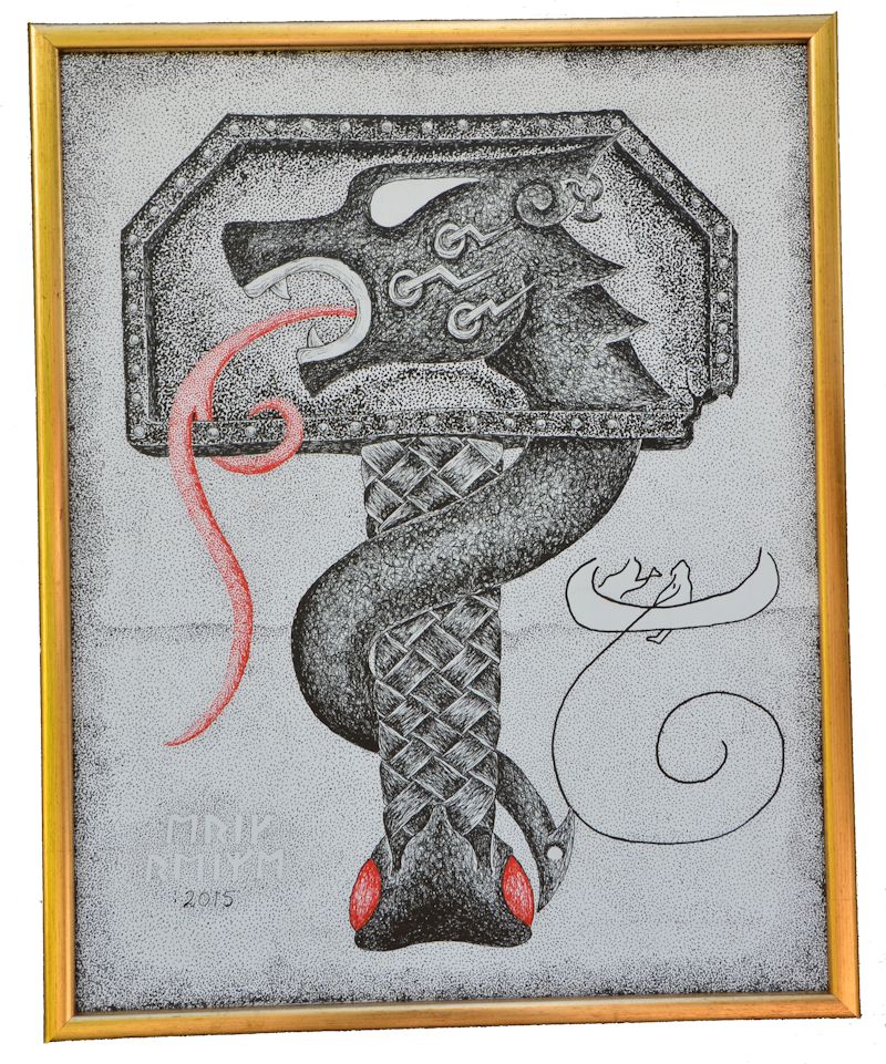 Thors hammer m drage