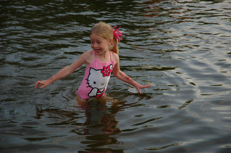 Eva i badedammen